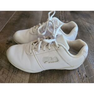FILA Kids' White Lace-Up Cheer / Tumbling Shoes